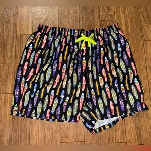 Spicy Tuna Surf Board Pattern Swim Trunks Size Large